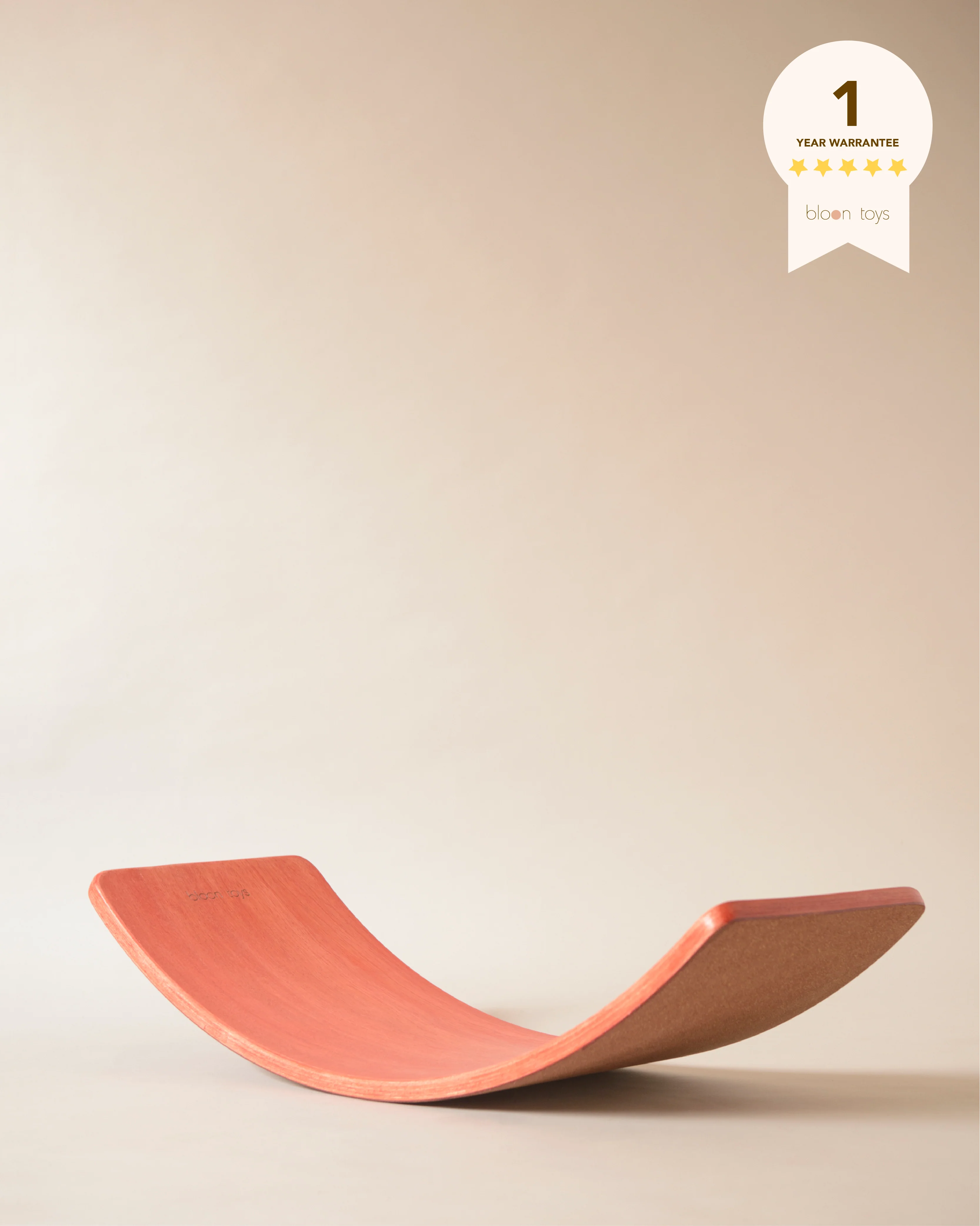 Curvy board 2.0 (Cork-Lined Balance Board in Madder Red) - Image 6