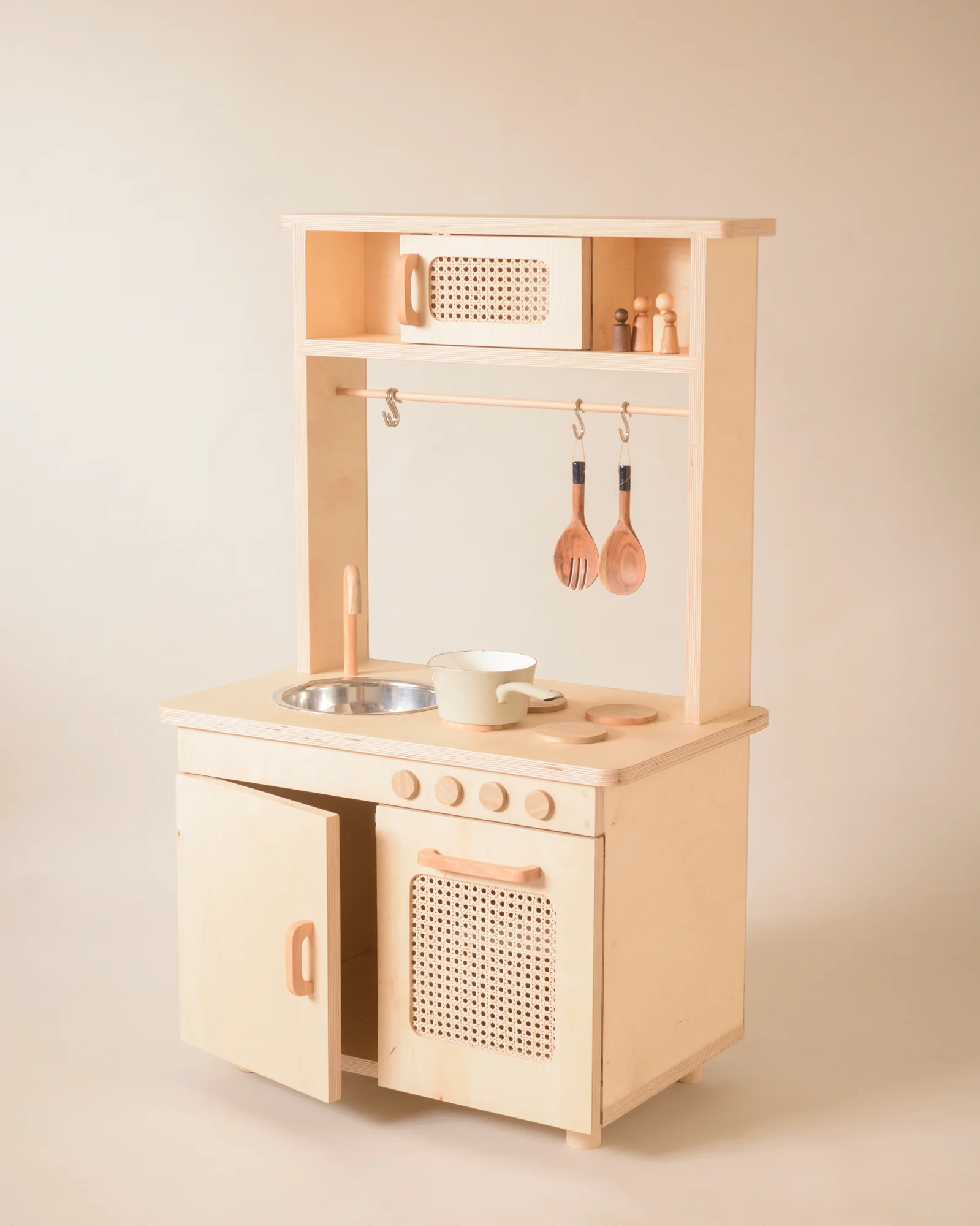 Wooden Kitchen Set for Pretend Play - Image 6